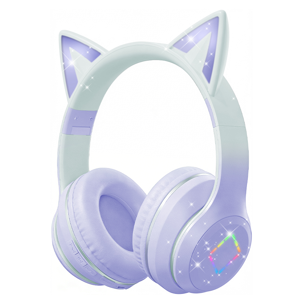 Cat Ear Bluetooth Headset Led - Lovely Kawaii Cat Ear Wireless Headphones