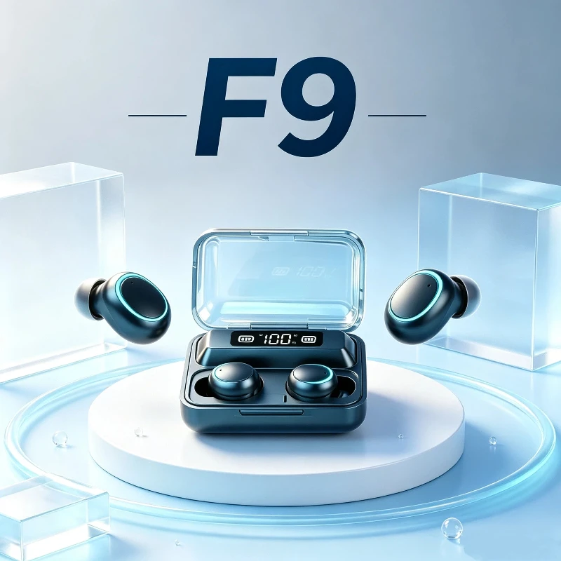 Tws Earbuds Bluetooth 5.3 - New F9 Bluetooth Headphones 9D Stereo