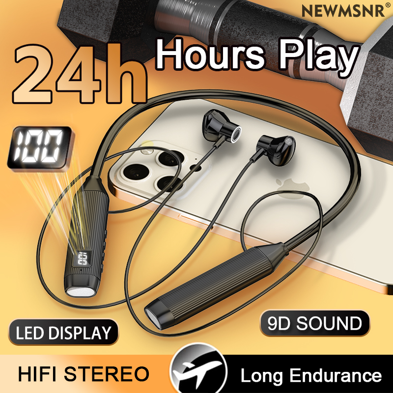 TWS LED Display Super Power Wi - Magnetic Neckband Sports Earphones recension och pris