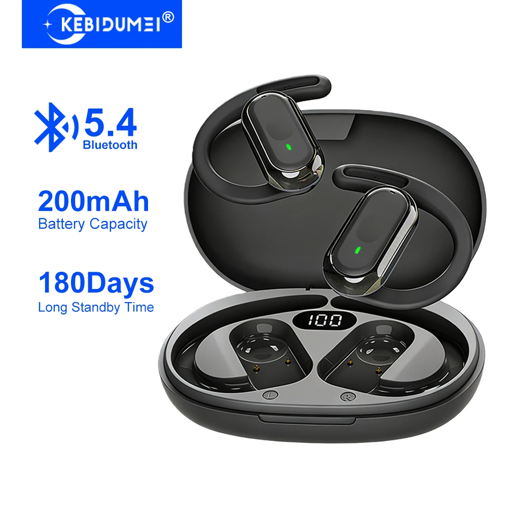 KEBIDUMEI Open-Ear Bluetooth 5 - Bone Conduction Running Headphones recension och pris
