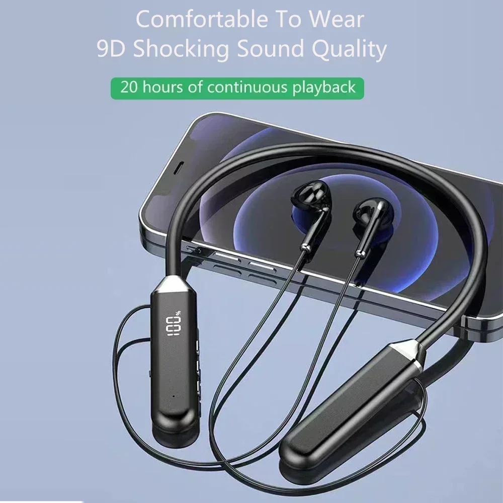 TWS Magnetic Wireless Headphon - Magnetic Neckband Sports Earphones recension och pris