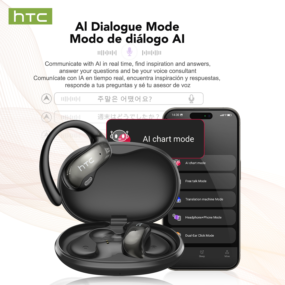 HTC NE19 Bluetooth Earphones A - Type C Wired Earphones With Mic recension och pris