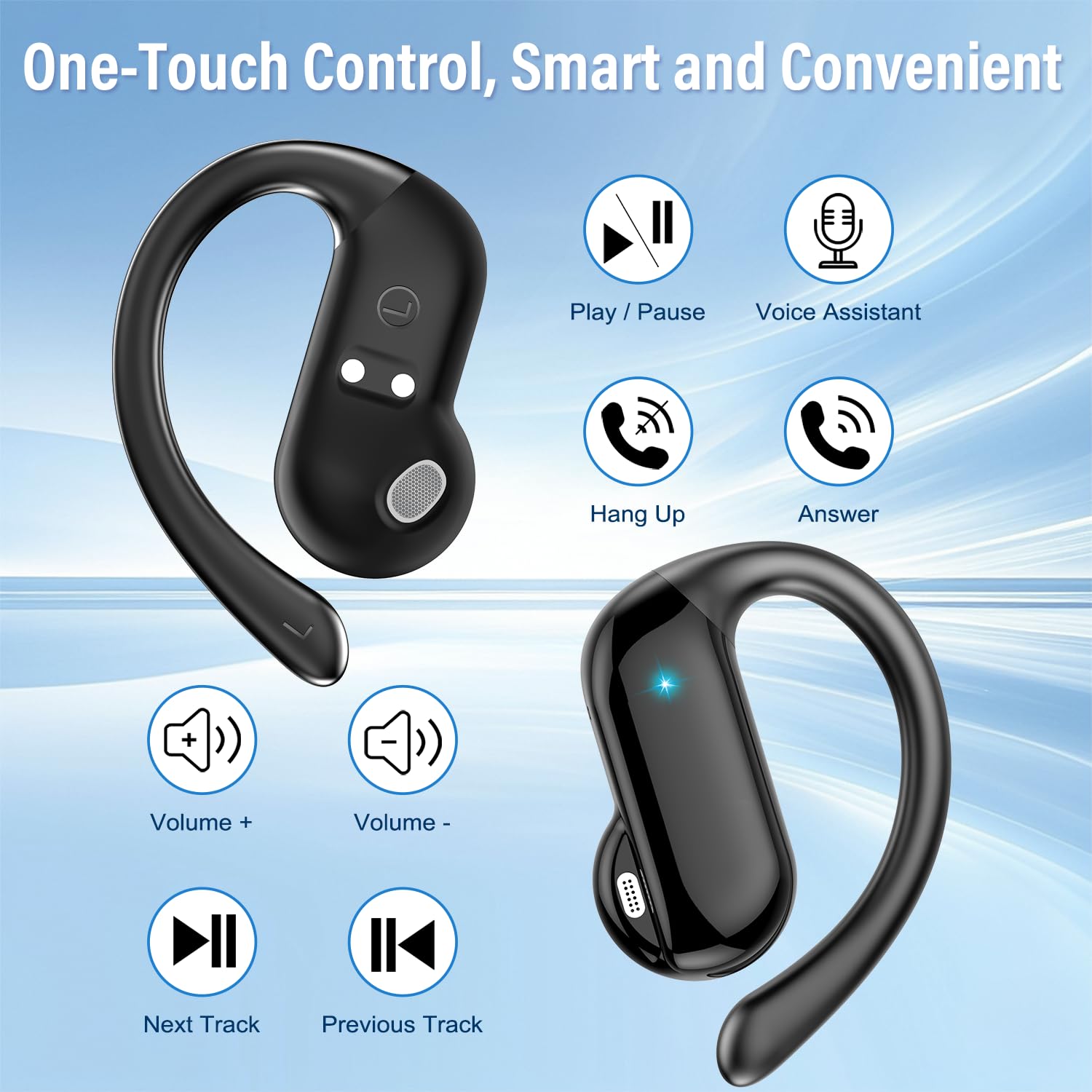 2026 Open-Ear Earbuds Bluetoot - Open Ear Air Conduction Headphones recension och pris
