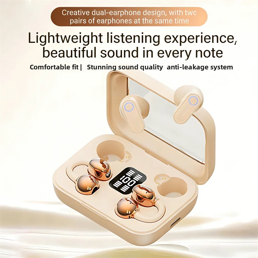 Twin Earphone Open In-ear Type - Bone Conduction Running Headphones recension och pris