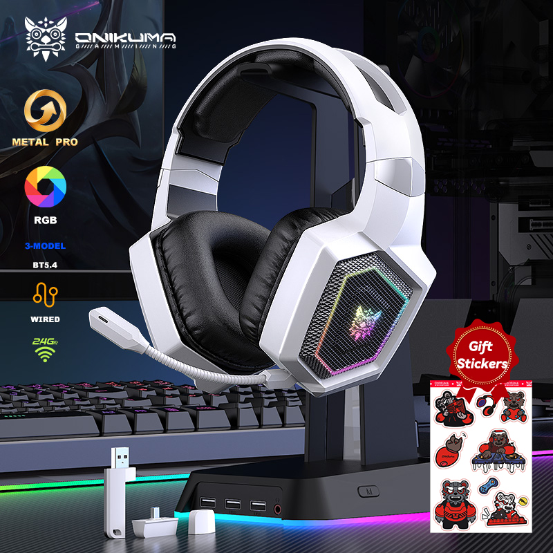 ONIKUMA 2.4GHz Wireless Gaming - Gaming Headset With Mic Rgb recension och pris