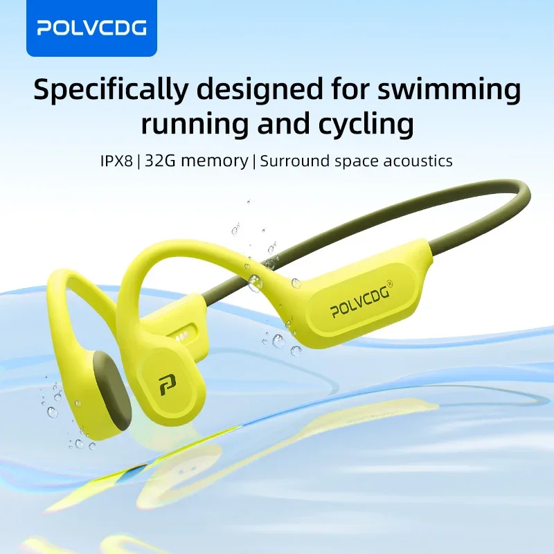 POLVCDG X9 Bone Conduction Swi - Open Ear Air Conduction Headphones recension och pris