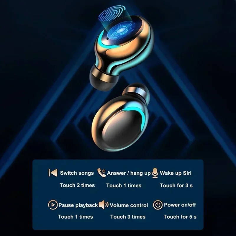 New F9 Bluetooth Headphones 9D - Tws Earbuds Bluetooth 5.3 recension och pris