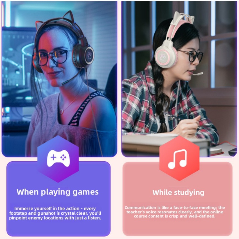 RGB Gaming Earphones with High - Gaming Headset With Mic Rgb recension och pris