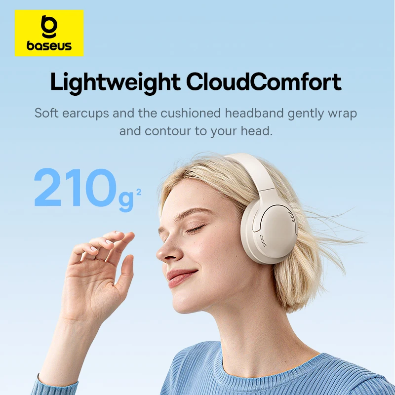 Baseus Wireless Headphones Blu - Anc Wireless Over Ear Headphones recension och pris